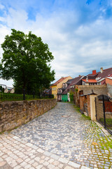 Streets of Loket old town
