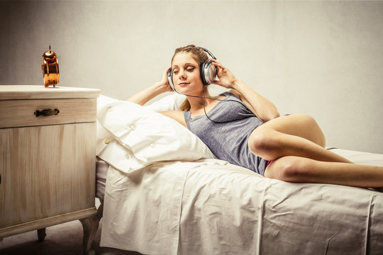 Headphones in Bed