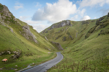 Views Of Winnats Pass In Derbyshire