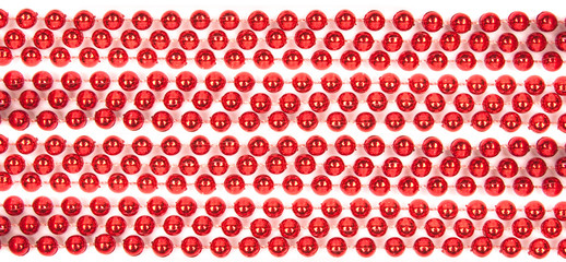 Red Mardi Beads