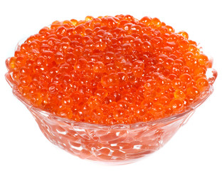 Fresh red caviar