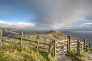 Fototapeta na wymiar Views From Mam Tor Derbyshire