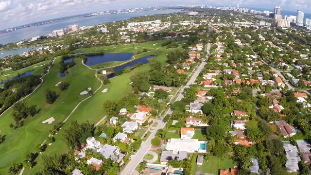 Bird eye view of Miami