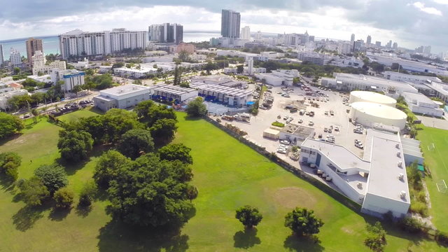 Aerial video of Miami Beach