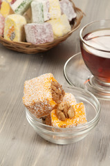 Lukum and a cup of tea