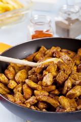 Roasted chicken with spices Arabic
