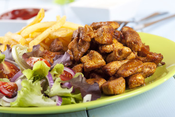 Gyros on a plate
