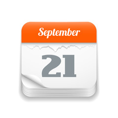 Tear-off calendar icon