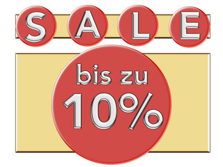 Sale bis zu 10 %