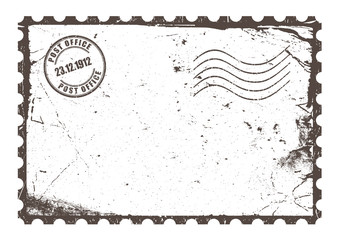 Obraz premium Retro postcard layout