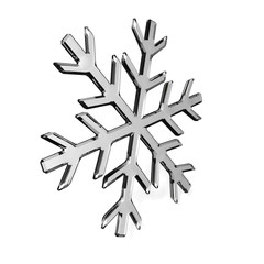 Glass snowflake