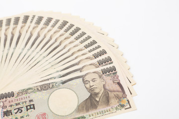 一万円札扇形