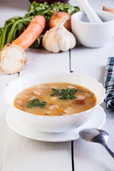 Pea soup