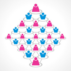 Teamwork concept stock vector