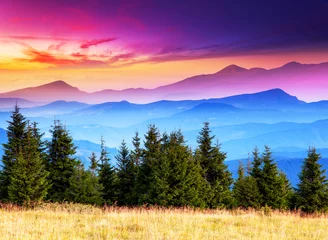 Photo sur Plexiglas Automne paysage de montagne