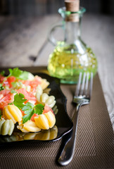 tulip pasta with tomatoes
