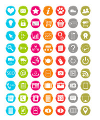 Set de iconos de colores para Web © miff32