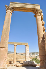 Obraz premium Archaeological site of Jerash (Jordan)