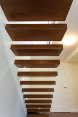 Bright space - wooden stairs