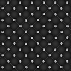 Luxury background with diamond buttons vector illustration