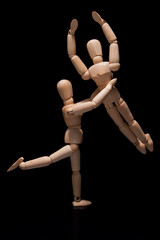 levantamiento maniqui en danza