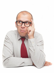 Thinking businessman