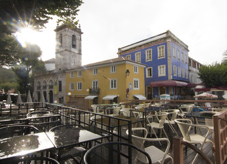 Obraz premium Beautiful view of the streets of Sintra town, Portugal.