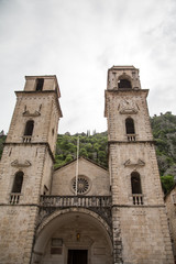 Fototapeta na wymiar Ancient Stone Church in Kotor Montenegro