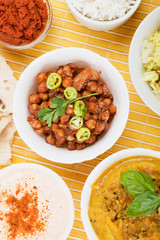 Chana masala, spicy asian chickpea meal