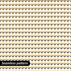 Seamless pattern with golden beads