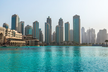 Fototapeta na wymiar Dubai downtown. East, United Arab Emirates architecture