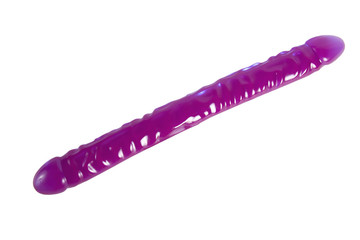 Giant purple sex toy for double penetration