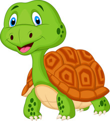 Obraz premium Cute turtle cartoon