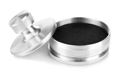 Metal stamp, isolated on white