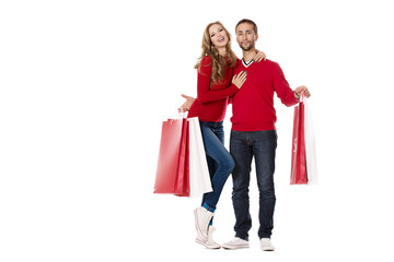 shopping couple