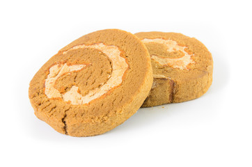 Coffee roll cake
