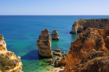 Naklejka premium Algarve Strand Marinha - Algarve beach marinha 02