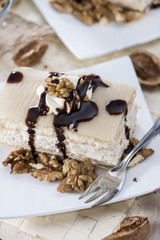 Walnut Cake with Marzipan
