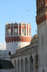 Novodevechy monastery tower in Moscow