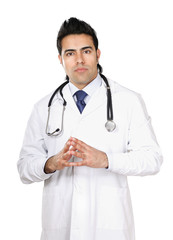 Portrait of young doctor with stethoscope