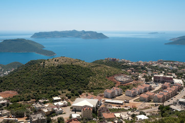 Fototapeta premium Panoramic view of Kas, Turkey