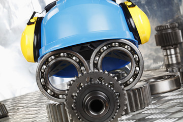 Fototapeta premium hard-hat engineering concept
