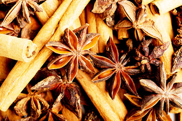 Cinnamon macro shot.