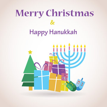 happy Hanukkah and merry christmas