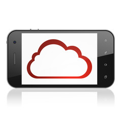 Cloud networking concept: Cloud on smartphone