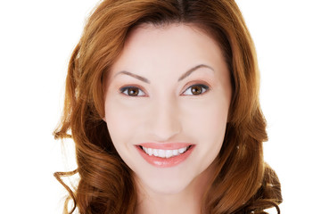 Fototapeta premium Portrait of attractive casual woman looking at camera.