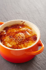 Creme brulee in a cocotte