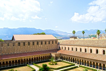Fototapeta premium Sicily - Cloister of the Cathedral of Monreale, Palermo