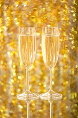 Two glasses of champagne