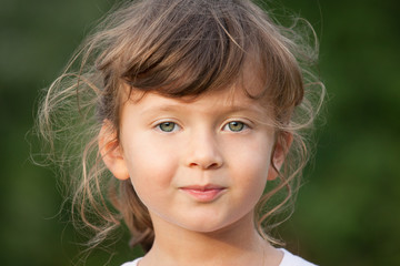portrait of little girl